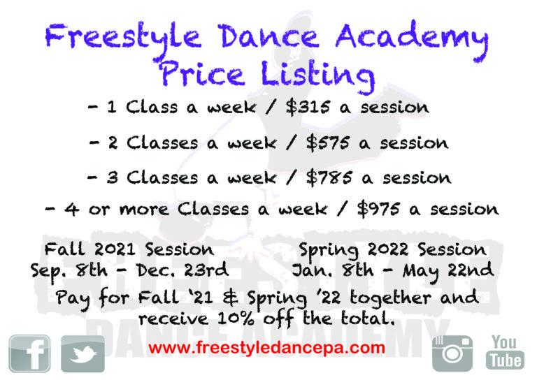 Class Schedule - Dance Classes in Chalfont & Warrington, PAFreestyle